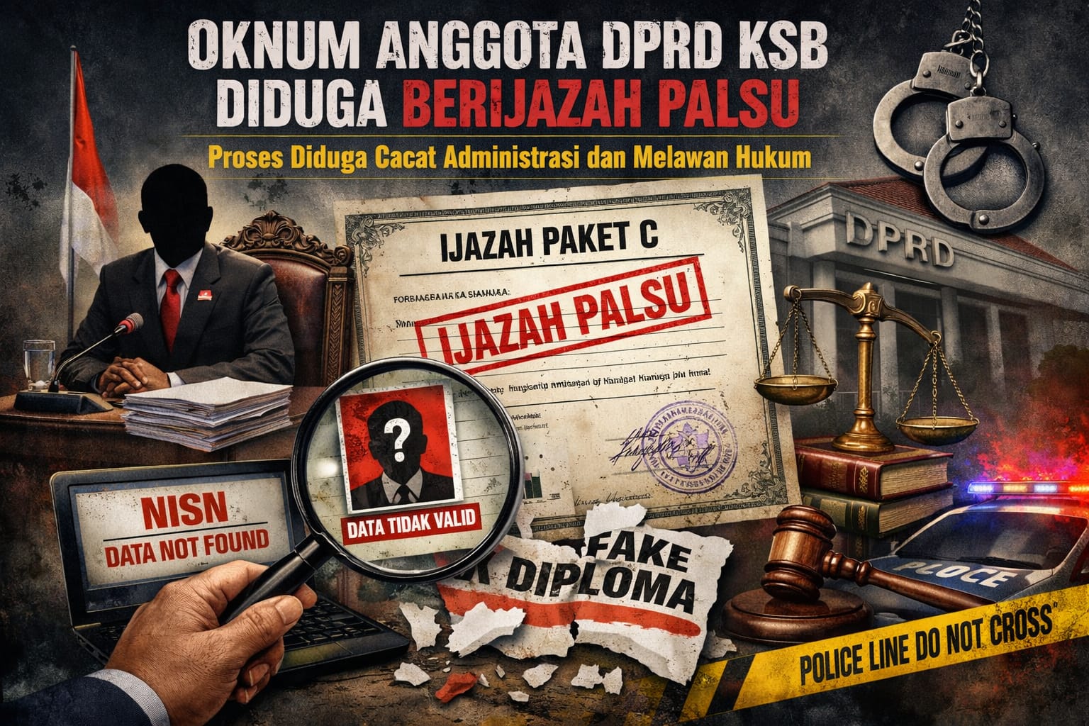 Oknum Anggota DPRD KSB Diduga Berijazah Palsu, Proses Diduga Cacat Administrasi dan Melawan Hukum
