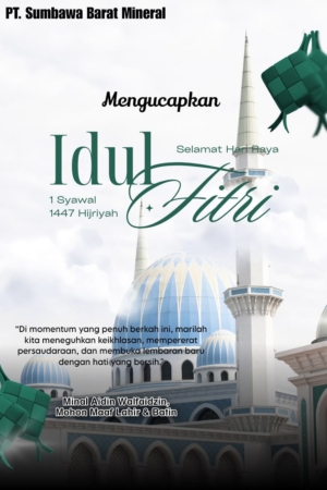 Management PT SBM Mengucapkan Selamat Hari Raya Idul Fitri 1447 Hijriah