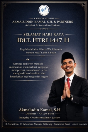 Kantor Hukum AP Law Firm Mengucapkan Selamat Hari Raya Idul Fitri 1447 Hijriah