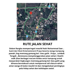 Memperingati Maulid Nabi Muhammad SAW, Doni Entertainment & Warga Kampung Pawah Gelar Lomba Jalan Sehat & Berbagai Perlombaan