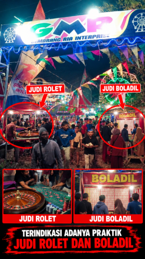 RONA-RONA CUMARANG RIA DI DUGA BUKA JUDI ROLET TERANG TERANGAN DI PASAR MALAM JURANG JALER APH HARUS SEGERA AMBIL TINDAKAN   